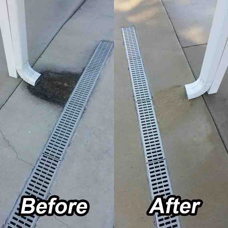 Gutter Cleaning Before After